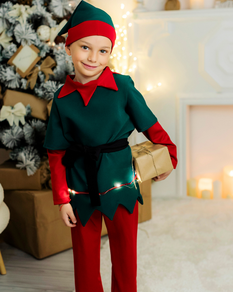 Boy's Leprechaun Costume, with Lights, 3 Pieces