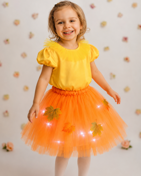 Costum 2 Piese, Zana Toamnei cu Bluzita galbena