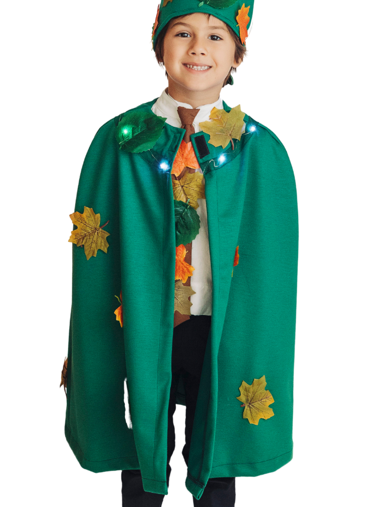 Green Cape with Leaves, King of Autumn