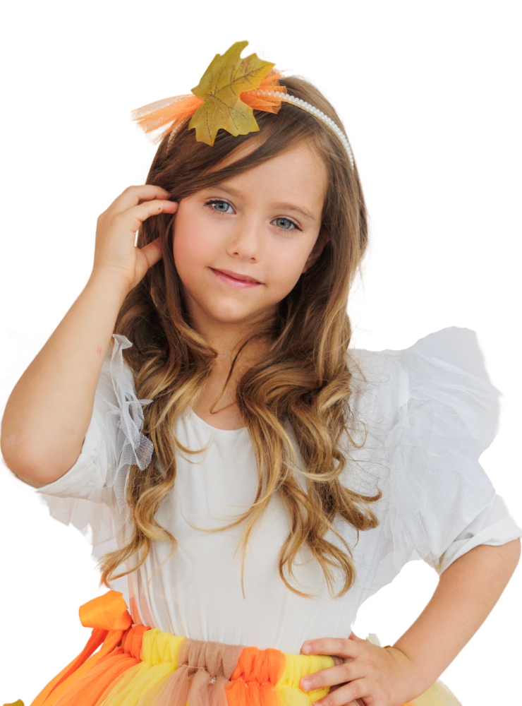 White Bodysuit with Tulle Ruffles