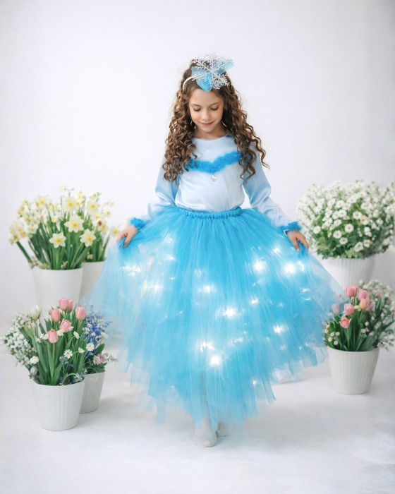 Elsa's Light Up Skirt, Gift for Little Girls