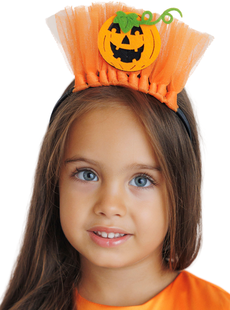 Tulle and Pumpkin Headband, Autumn Fairy