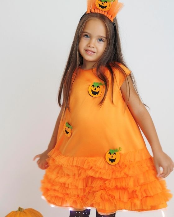 Pumpkin Carnival Dress with Lights, Autumn