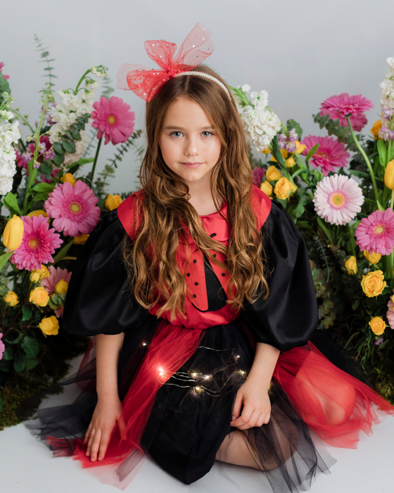 Ladybug Dress with Lights, Spring Play