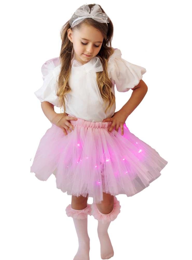 Sparkle Skirt, Pale Pink
