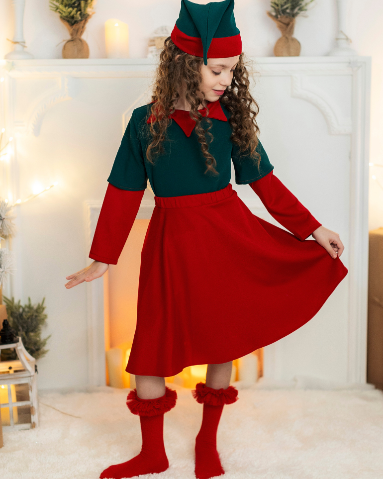Girl's Red Skirt