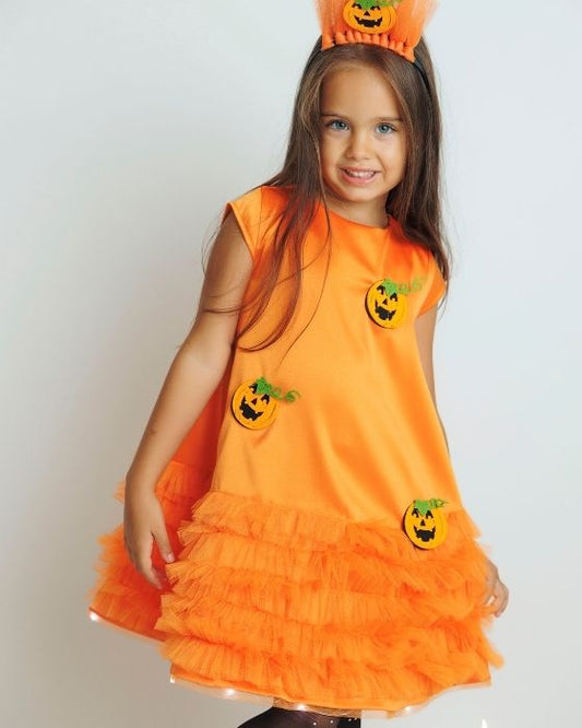 Pumpkin Carnival Dress with Lights, Autumn