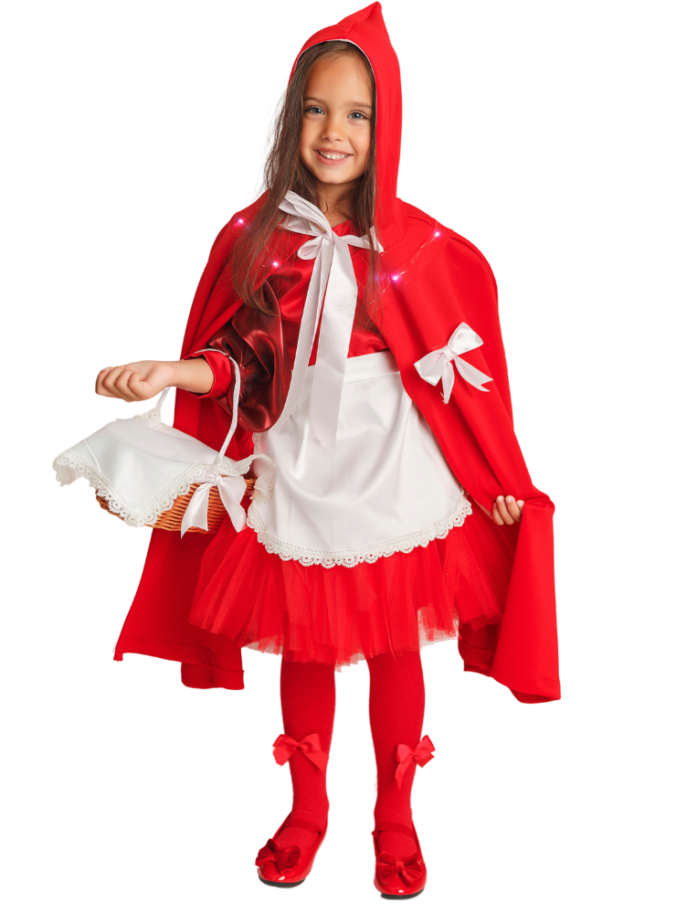 Little Red Riding Hood Costume, with Lights, 2 Pieces