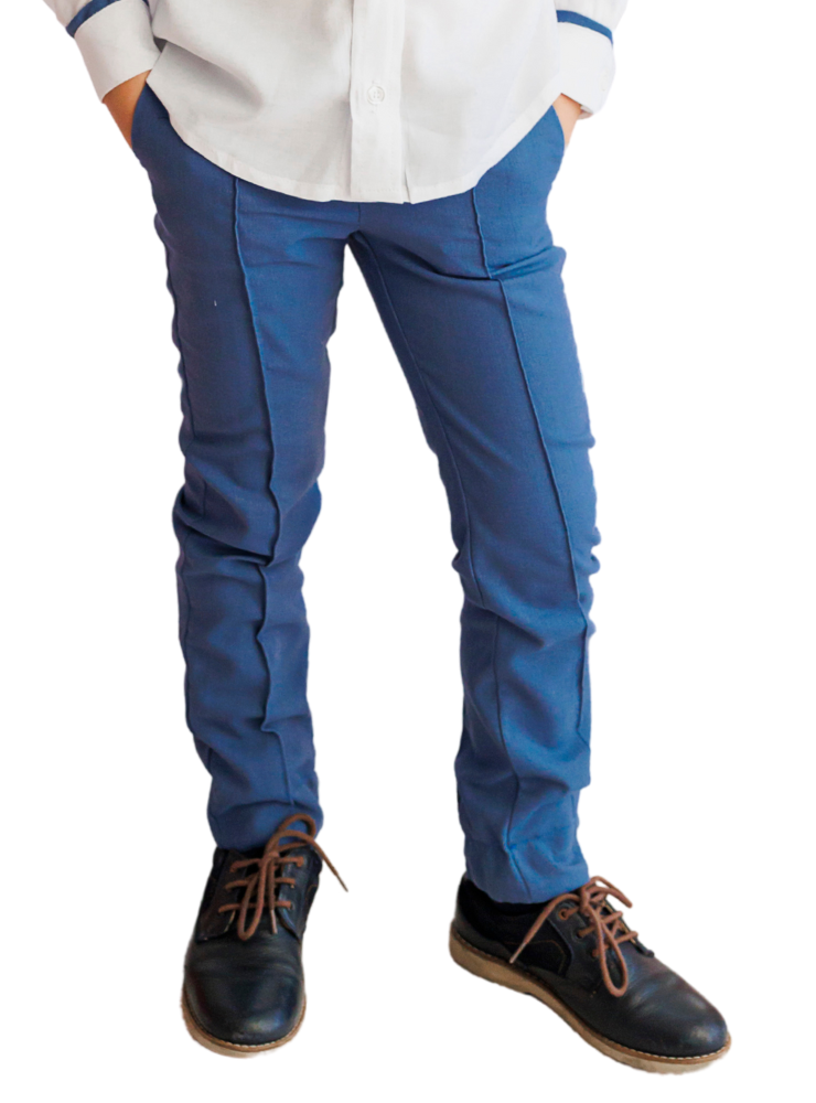 Blue Linen Trousers for Boys