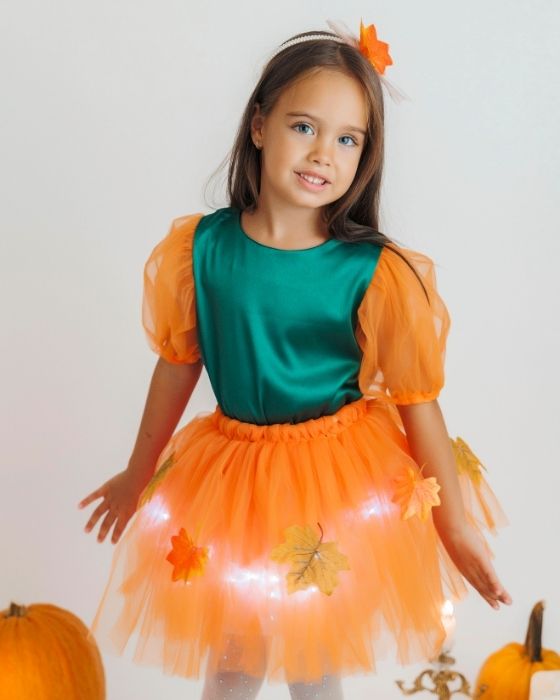 Autumn Festival Leaf Costume, 2 Pieces