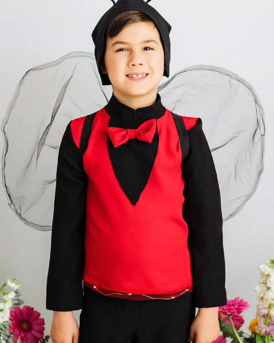 Ladybug Boy's Blouse with Sparkles, Spring Celebration 2025