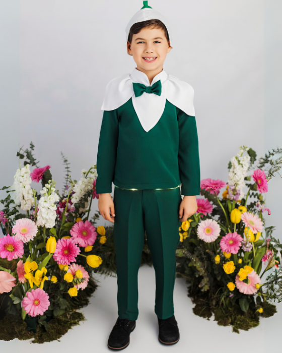 Snowdrop Boy Costume with Lights, 3 Pieces, Spring Celebration