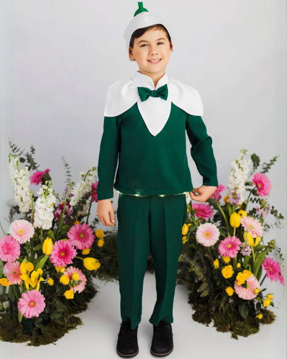 Snowdrop Boy Costume with Lights, 3 Pieces, Spring Celebration