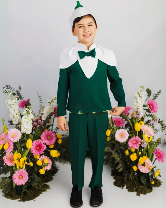 Snowdrop Boy Costume with Lights, 3 Pieces, Spring Celebration