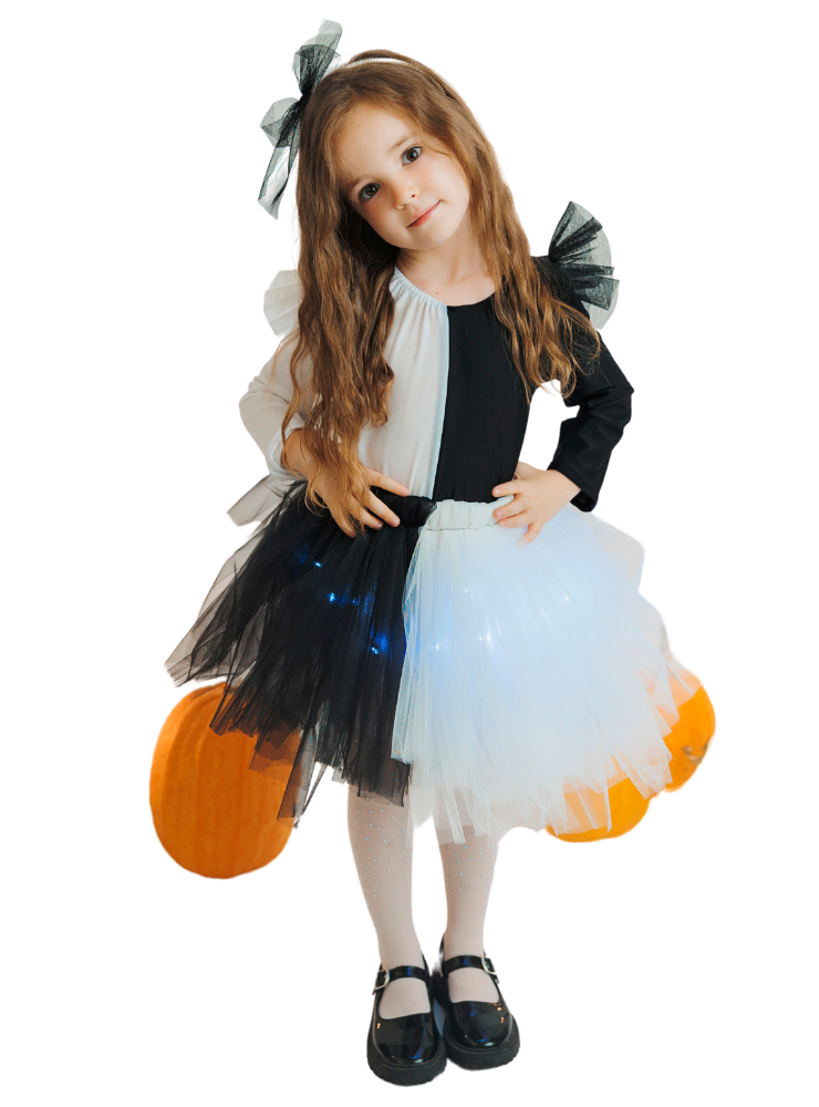 Skirt with Lights, Black and White