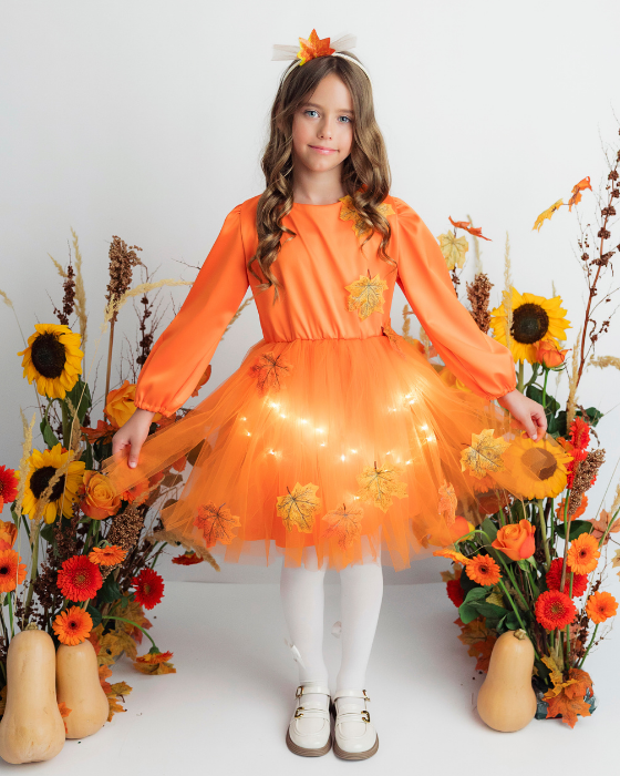 Pumpkin Carnival Costume, 3 pieces, Fall Celebration