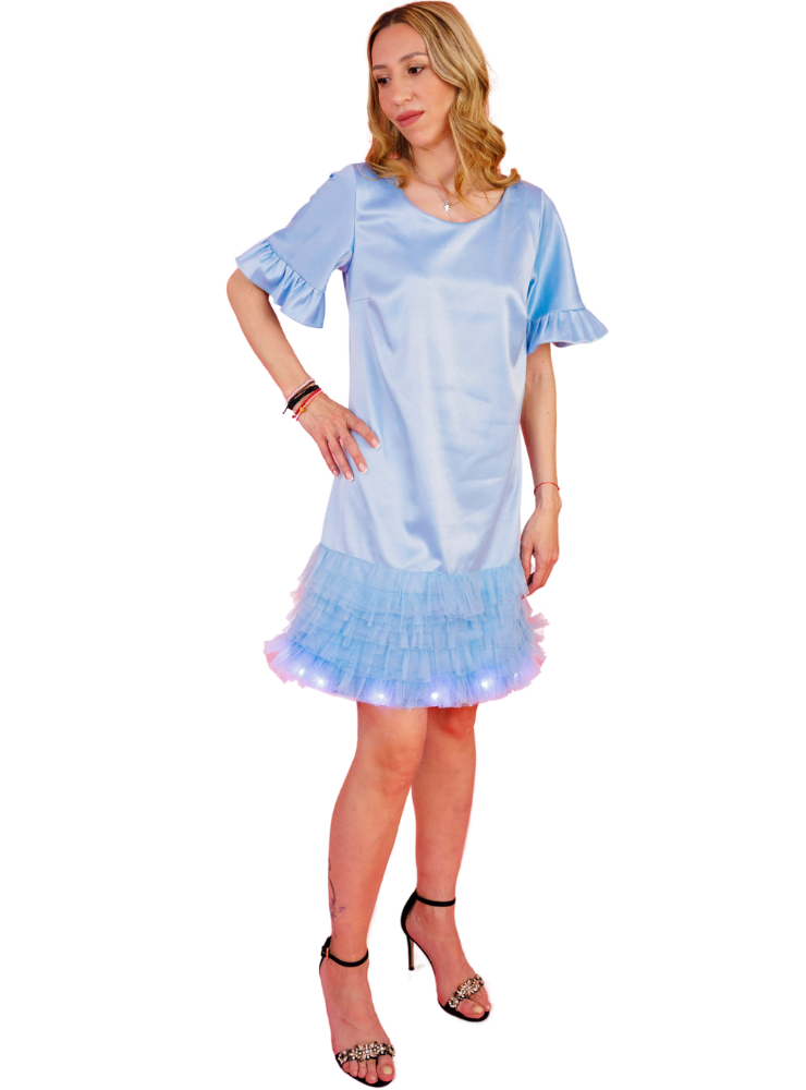 Adult Blue Light-Up Dress