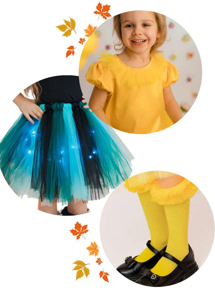 Complete Autumn Fairy Costume, Spring Fairy, 3 pieces