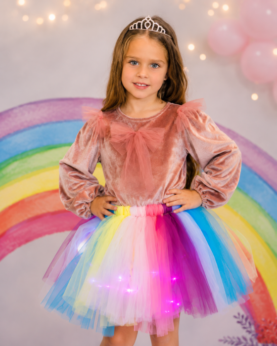 Costum 3 Piese, Curcubeu de Printesa