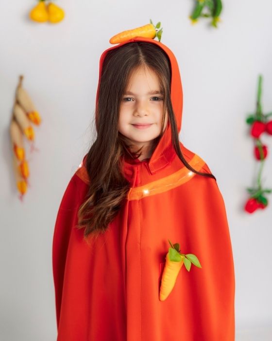 Carrot Costume (Autumn Vegetable) with Lights, Universal