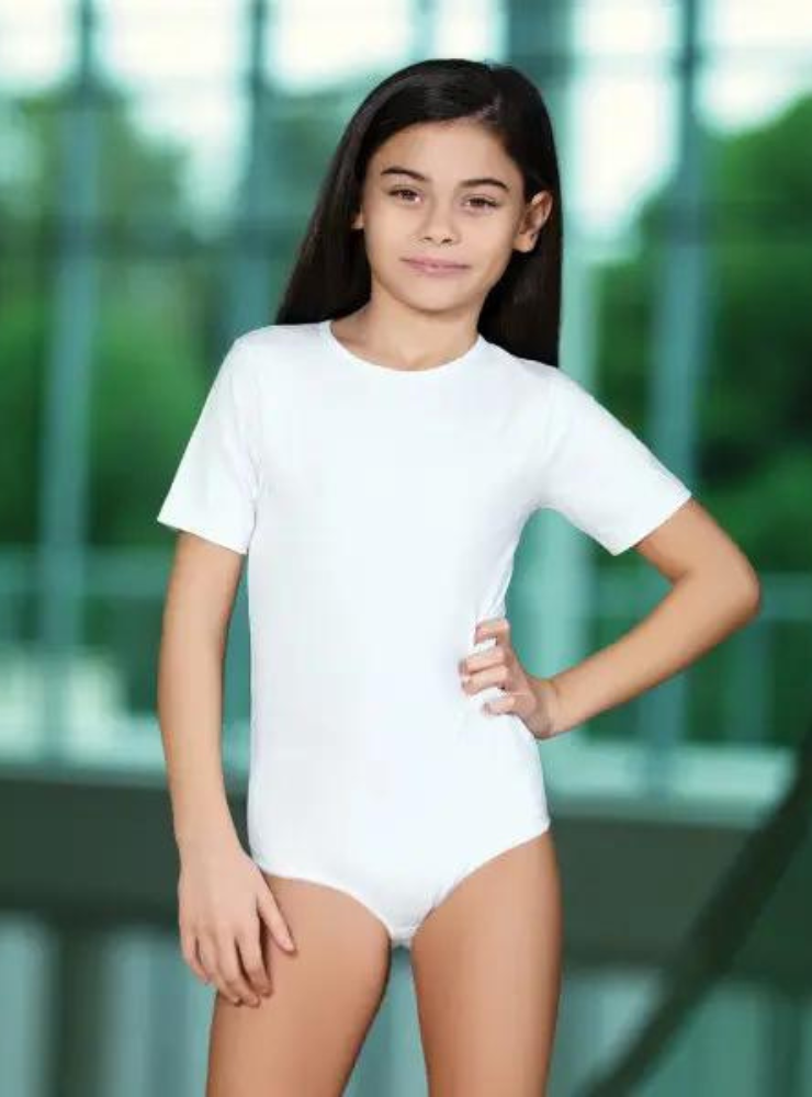 Girls' White Bodysuit