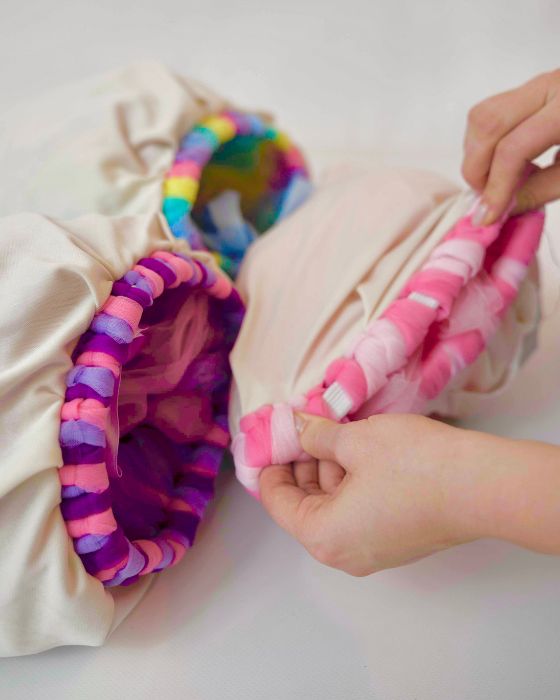 Pastel Rainbow Lights Skirt + Butterflies