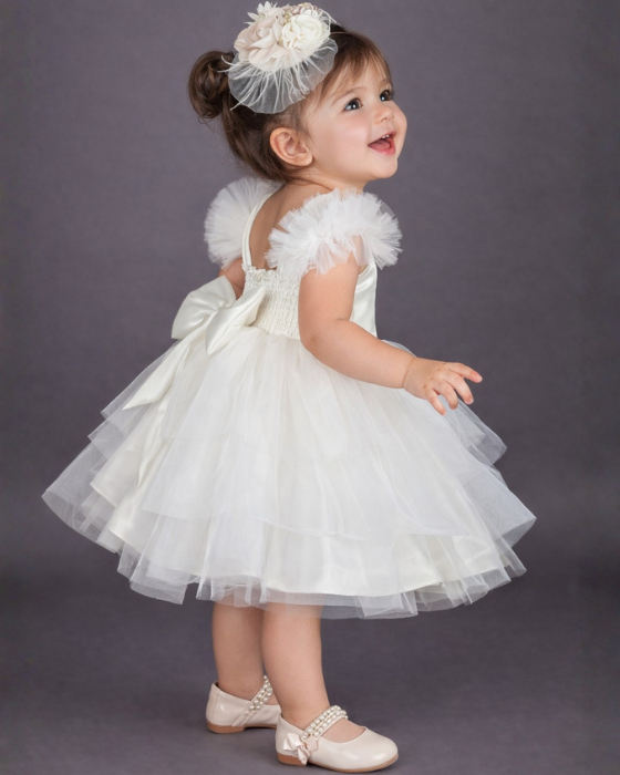 White Baby Dress, 12-18 months