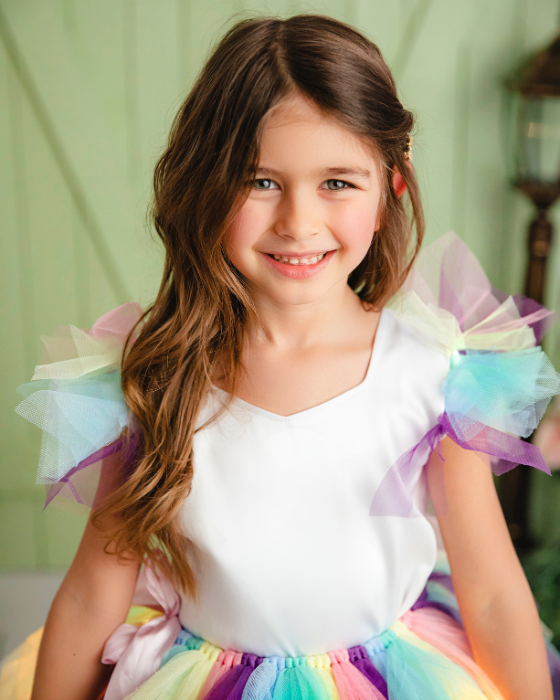 Pastel Rainbow Outfit, 3-piece Easter set