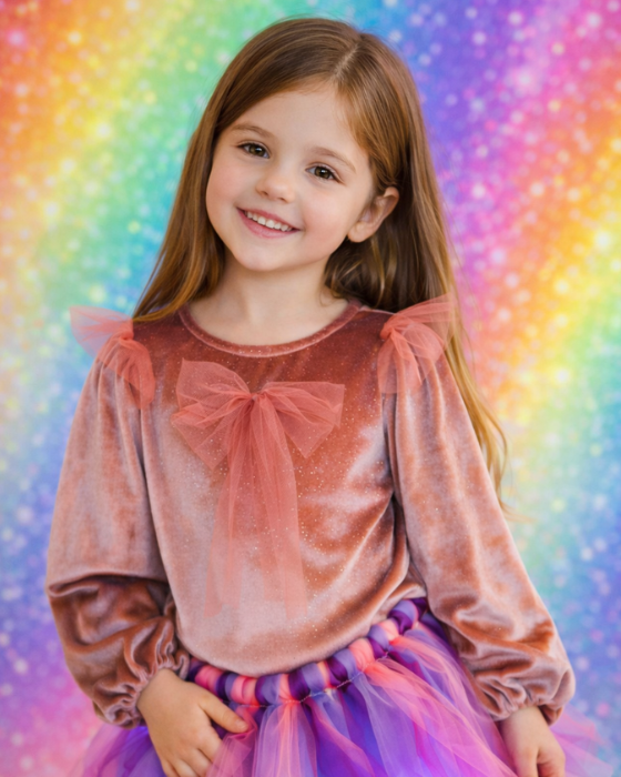 Bluzița Roz de Printesa cu Sclipici