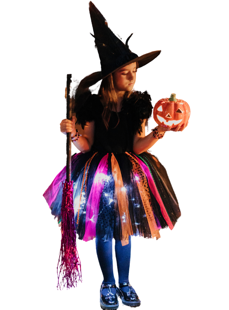 Fairy Skirt, Colorful Witches, Halloween Girls