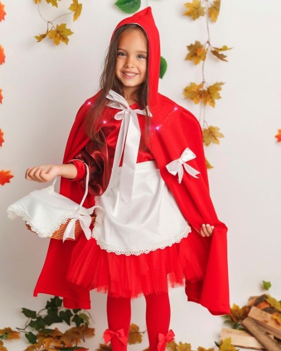 Little Red Riding Hood Costume, with Lights, 2 Pieces