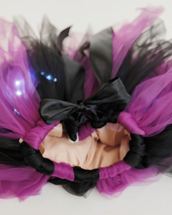 Purple Witch Costume, 4 Pieces, for Girls