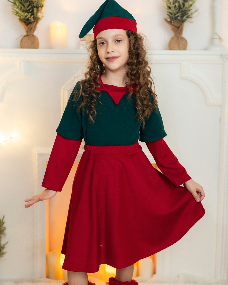 Girl's Red Skirt