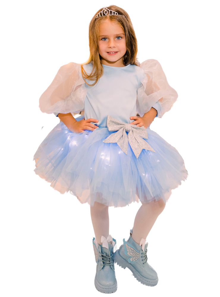 Blue Outfit, Skirt+Blouse+Tiara