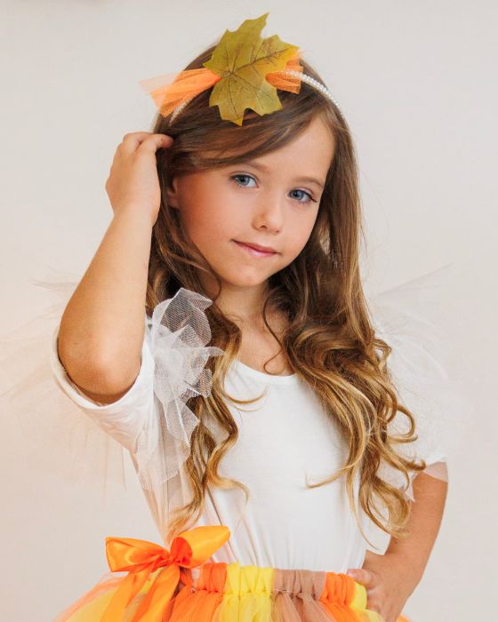 White Bodysuit with Tulle Ruffles