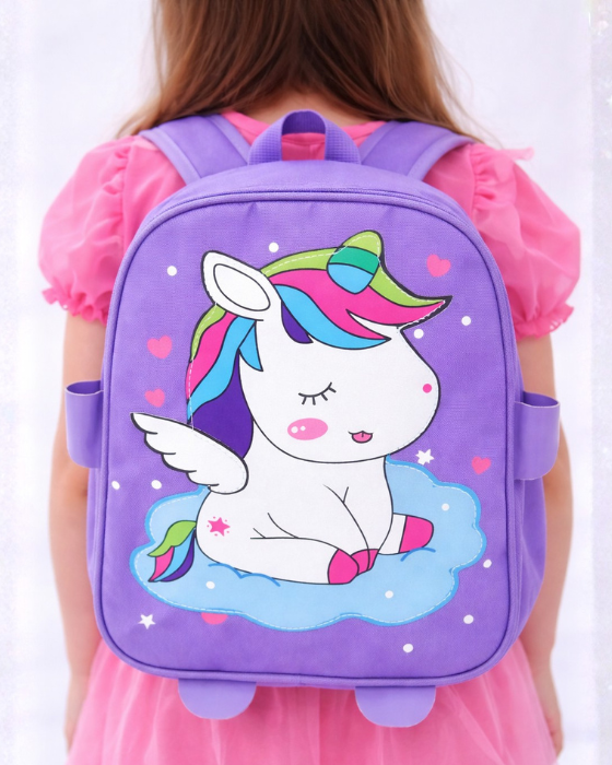 Roomy Unicorn Backpack, for Kindergarten