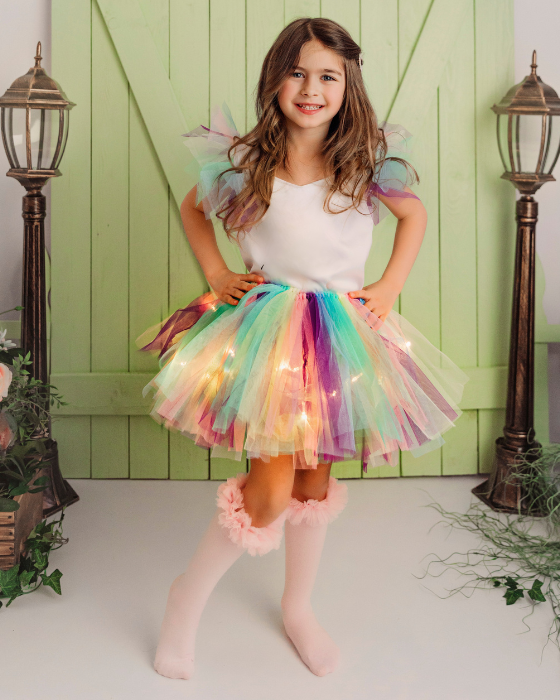 Pastel Rainbow Outfit, 3-piece Easter set