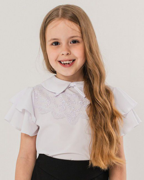 White Cotton Blouse, School Uniform, Premium Quality