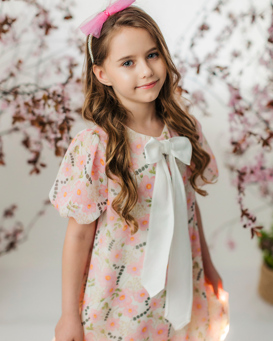 Floral Print School/Kindergarten Dress