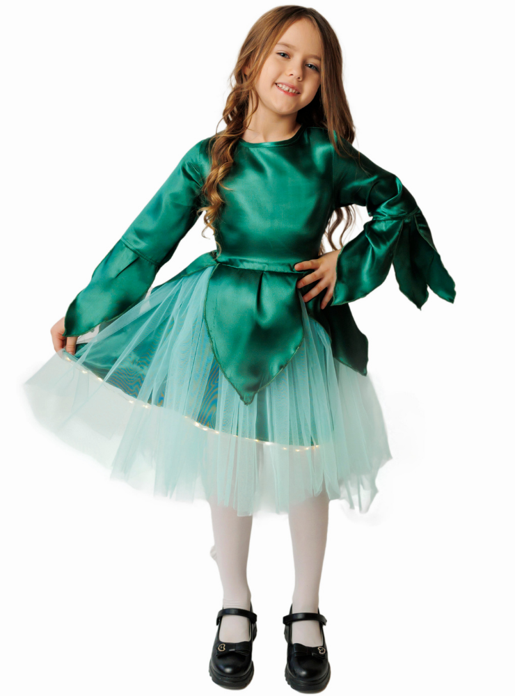 Spring Fairy Dress with Lights for the School Play