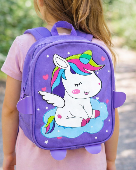Roomy Unicorn Backpack, for Kindergarten