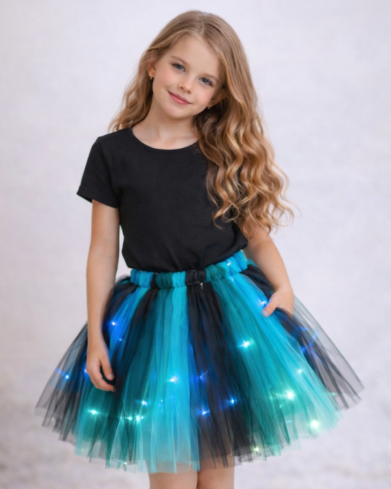 Fairy Skirt with Lights, Green, Spring Fairy