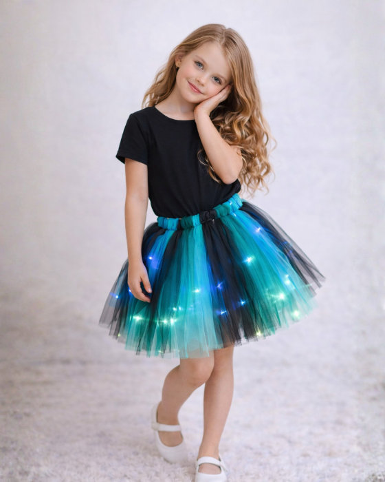 Fairy Skirt with Lights, Green, Spring Fairy