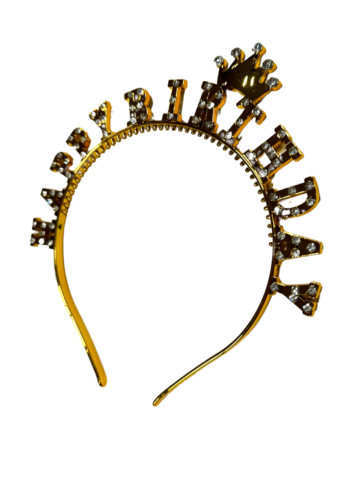 Gold Birthday Headband