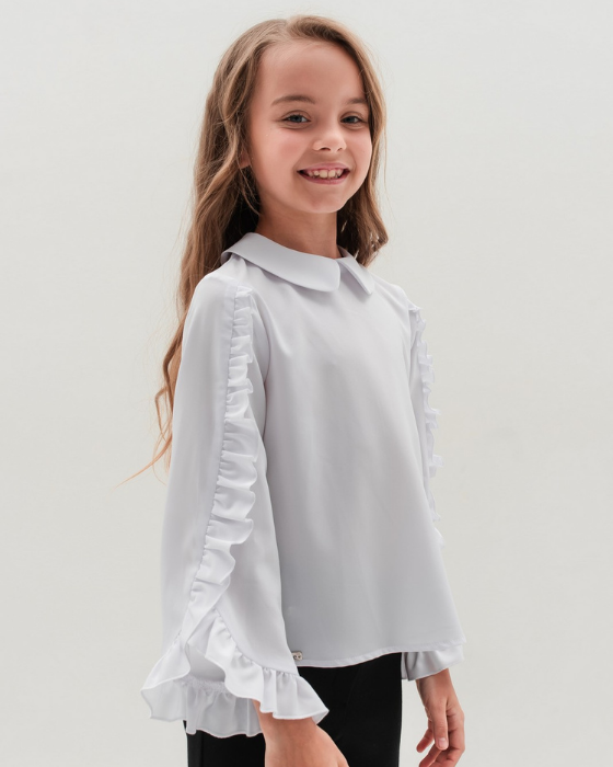 Tracy White Cotton Blouse, Quality+