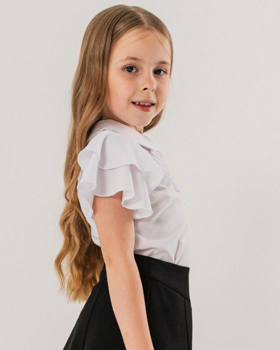 White Cotton Blouse, School Uniform, Premium Quality