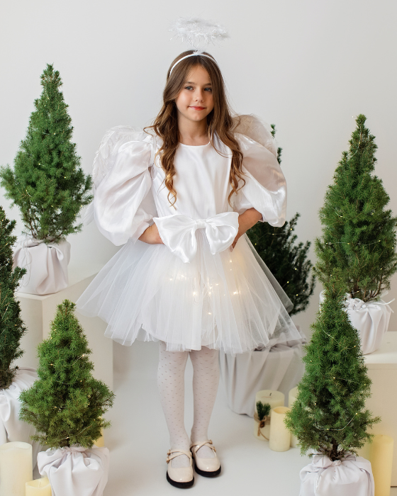 Sparkle Dress, Brown with Leaves, Fall 2025