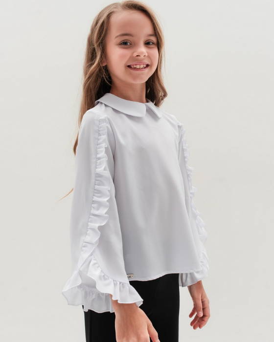 Tracy White Cotton Blouse, Quality+