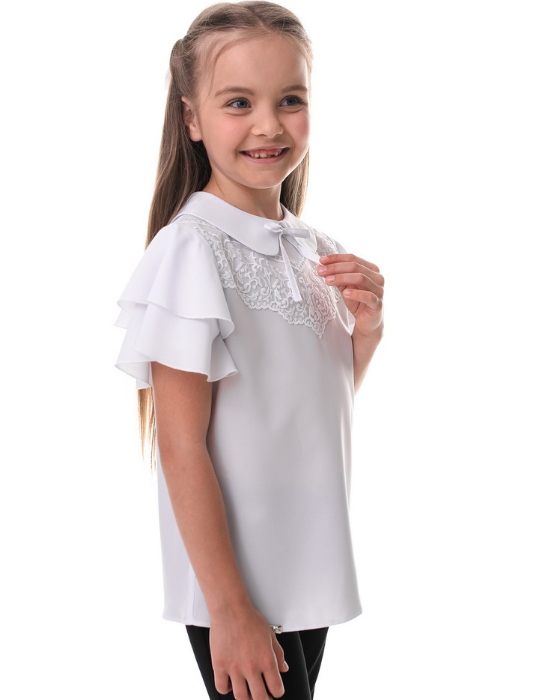 White Cotton Blouse, School Uniform, Premium Quality