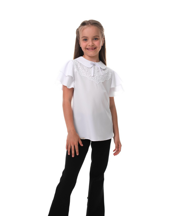 White Cotton Blouse, School Uniform, Premium Quality